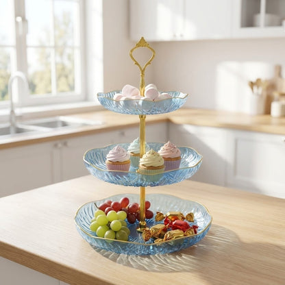 3 Layer dessert and fruit stand