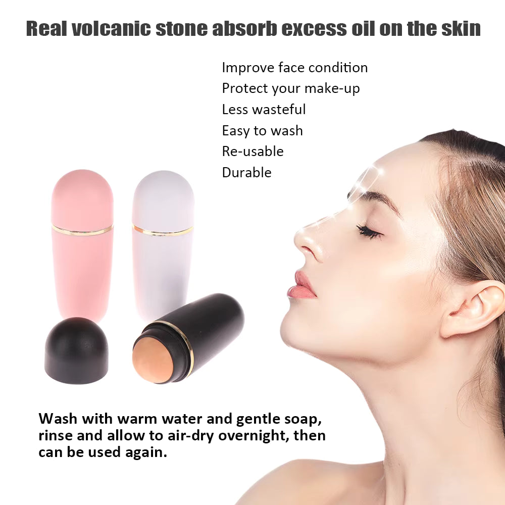 Volcanic Stone Oil-Absorbing Face Roller