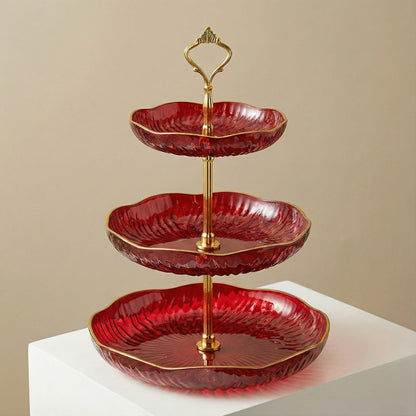 3 Layer dessert and fruit stand